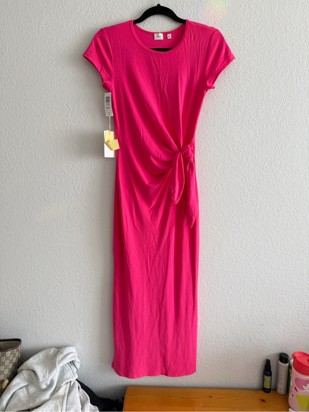 Aritzia Wilfred Fortune Midi Maxi Dress Jersey T Shirt Resort Dress Pink S